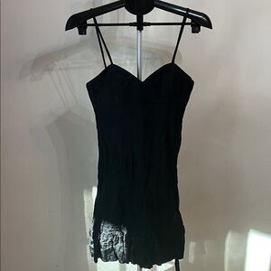 NWT Richard Chai Love Chic Black Bra Top Shift Dress